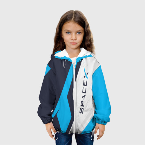 Детская куртка 3D Spacex, цвет белый - фото 4