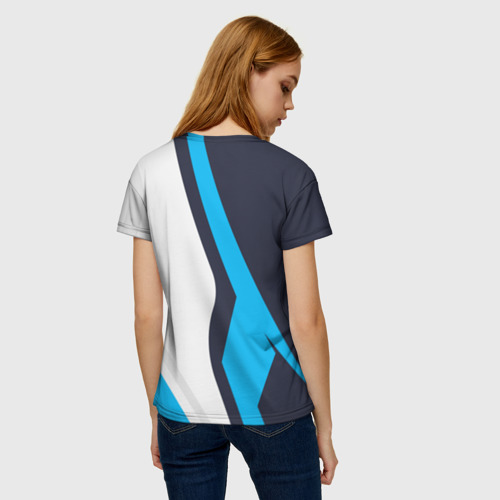 Женская футболка 3D с принтом SpaceX, вид сзади #2
