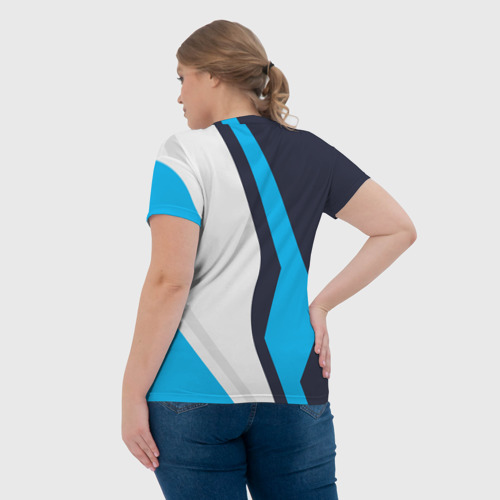 Женская футболка 3D с принтом SpaceX, вид сзади #2
