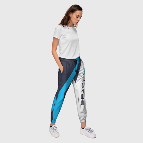 Женские брюки 3D с принтом SpaceX, вид сбоку #3