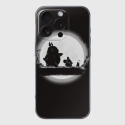 Чехол для iPhone 16 Pro силиконовый с защитой камеры Мой сосед Тоторо