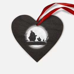 Деревянная игрушка Сердце Мой сосед Тоторо