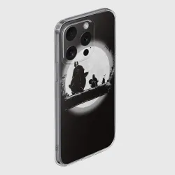 Чехол для iPhone 15 Pro Max силиконовый с защитой камеры Мой сосед Тоторо - фото 2