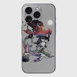 Чехол для iPhone 16 Pro Max силиконовый с защитой камеры Мой сосед Тоторо Totoro