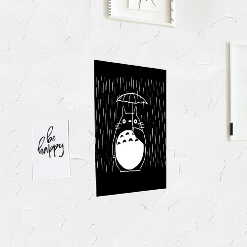 Постер Тоторо прячется от дождя - фото 3