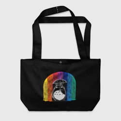 Пляжная сумка 3D My Neighbor Totoro радужный дождь