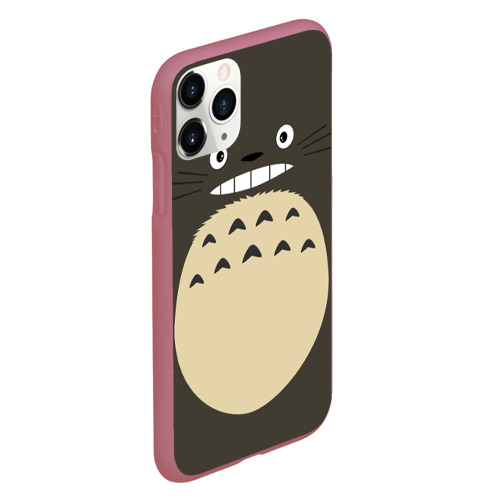 Чехол для iPhone 11 Pro матовый с принтом Totoro, вид сбоку #3