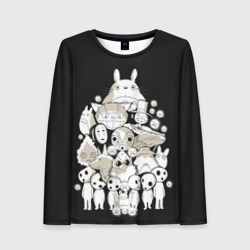 Женский лонгслив 3D Totoro