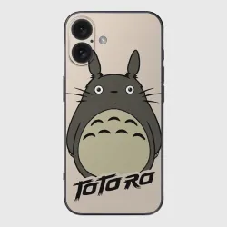 Чехол для iPhone 16 силиконовый с защитой камеры Тоторо