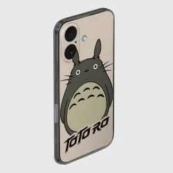 Чехол для iPhone 16 силиконовый с защитой камеры Тоторо - фото 2