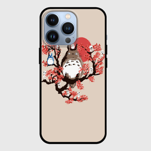 Чехол для iPhone 13 Pro Totoro, цвет черный