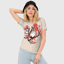 Женская футболка 3D Slim Totoro - фото 2