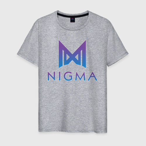 Мужская футболка хлопок с принтом Nigma esports, вид спереди #2