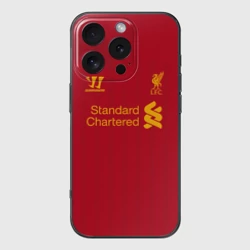 Чехол для iPhone 16 Pro силиконовый с защитой камеры Джеррард Ливерпуль ретро