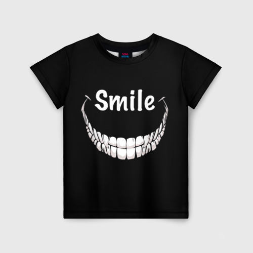 Детская футболка 3D Smile, цвет 3D печать