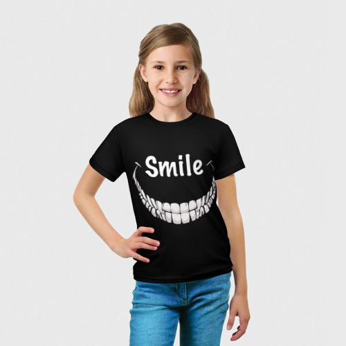 Детская футболка 3D Smile, цвет 3D печать - фото 5