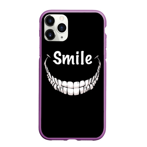 Чехол для iPhone 11 Pro Max матовый Smile, цвет фиолетовый