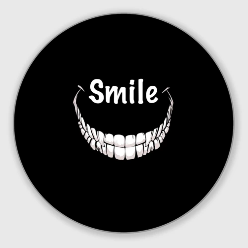 Круглый коврик для мышки Smile