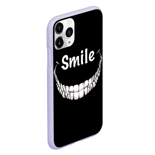 Чехол для iPhone 11 Pro матовый Smile, цвет светло-сиреневый - фото 3