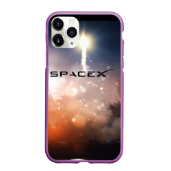 Чехол для iPhone 11 Pro матовый Spacex 3D