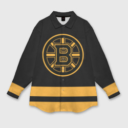Женская рубашка oversize 3D Бостон Брюинз НХЛ