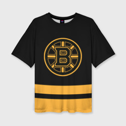 Женская футболка oversize 3D Бостон Брюинз НХЛ