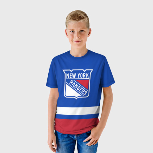 Детская футболка 3D Нью-Йорк Рейнджерс НХЛ, цвет 3D печать - фото 3