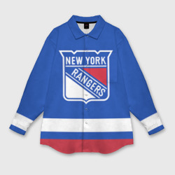 Женская рубашка oversize 3D Нью-Йорк Рейнджерс НХЛ