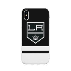 Чехол iPhone X матовый Лос-Анджелес Кингз НХЛ