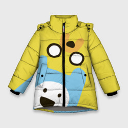 Зимняя куртка для девочек 3D Время приключений Фин и Джейк