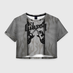 Женская футболка Crop-top 3D Gibson