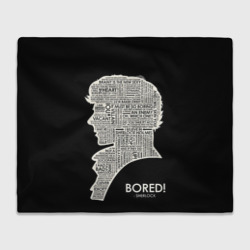 Bored Sherlock – Плед с принтом купить со скидкой в -14%