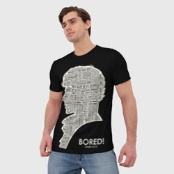 Мужская футболка 3D Bored Sherlock - фото 2
