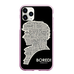 Чехол для iPhone 11 Pro Max матовый Bored Sherlock