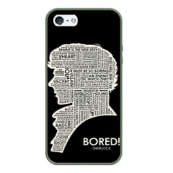 Чехол для iPhone 5/5S матовый Bored Sherlock