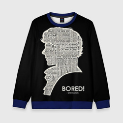 Детский свитшот 3D Bored Sherlock