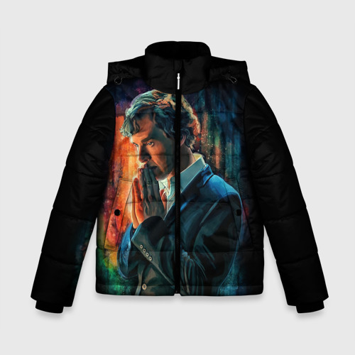 Зимняя куртка для мальчиков 3D Sherlock, цвет черный
