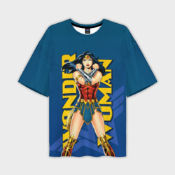 Мужская футболка oversize 3D Wonder Woman