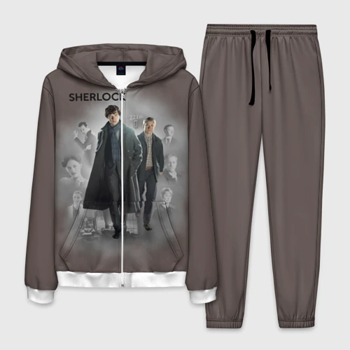 Мужской костюм 3D Sherlock Шерлок