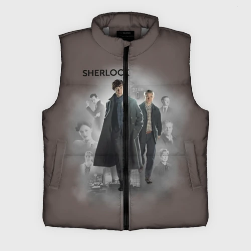 Мужской жилет утепленный 3D Sherlock Шерлок