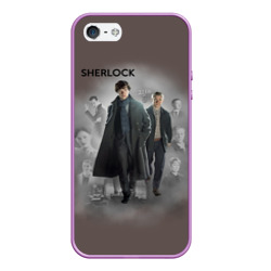 Чехол для iPhone 5/5S матовый Sherlock Шерлок