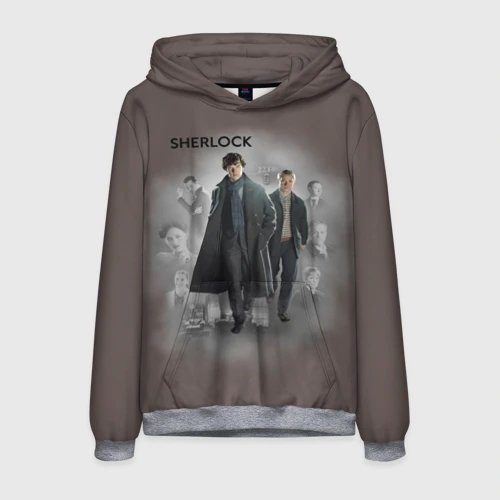Мужская толстовка 3D Sherlock Шерлок