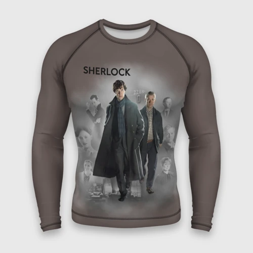 Мужской рашгард 3D Sherlock Шерлок