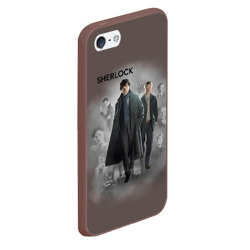Чехол для iPhone 5/5S матовый Sherlock Шерлок - фото 2