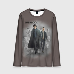 Мужской лонгслив 3D Sherlock Шерлок