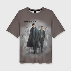 Женская футболка oversize 3D Sherlock Шерлок