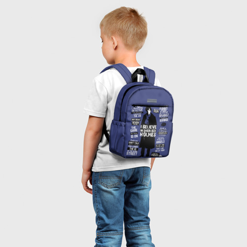 Детский рюкзак 3D с принтом Sherlock, фото на моделе #1