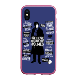 Чехол для iPhone XS Max матовый Sherlock