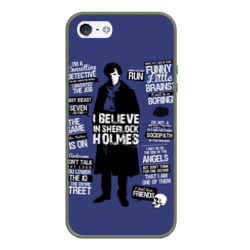 Чехол для iPhone 5/5S матовый Sherlock