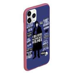 Чехол для iPhone 11 Pro Max матовый Sherlock - фото 2